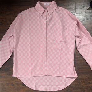 Pink Lily Checkered women’s  Shirt